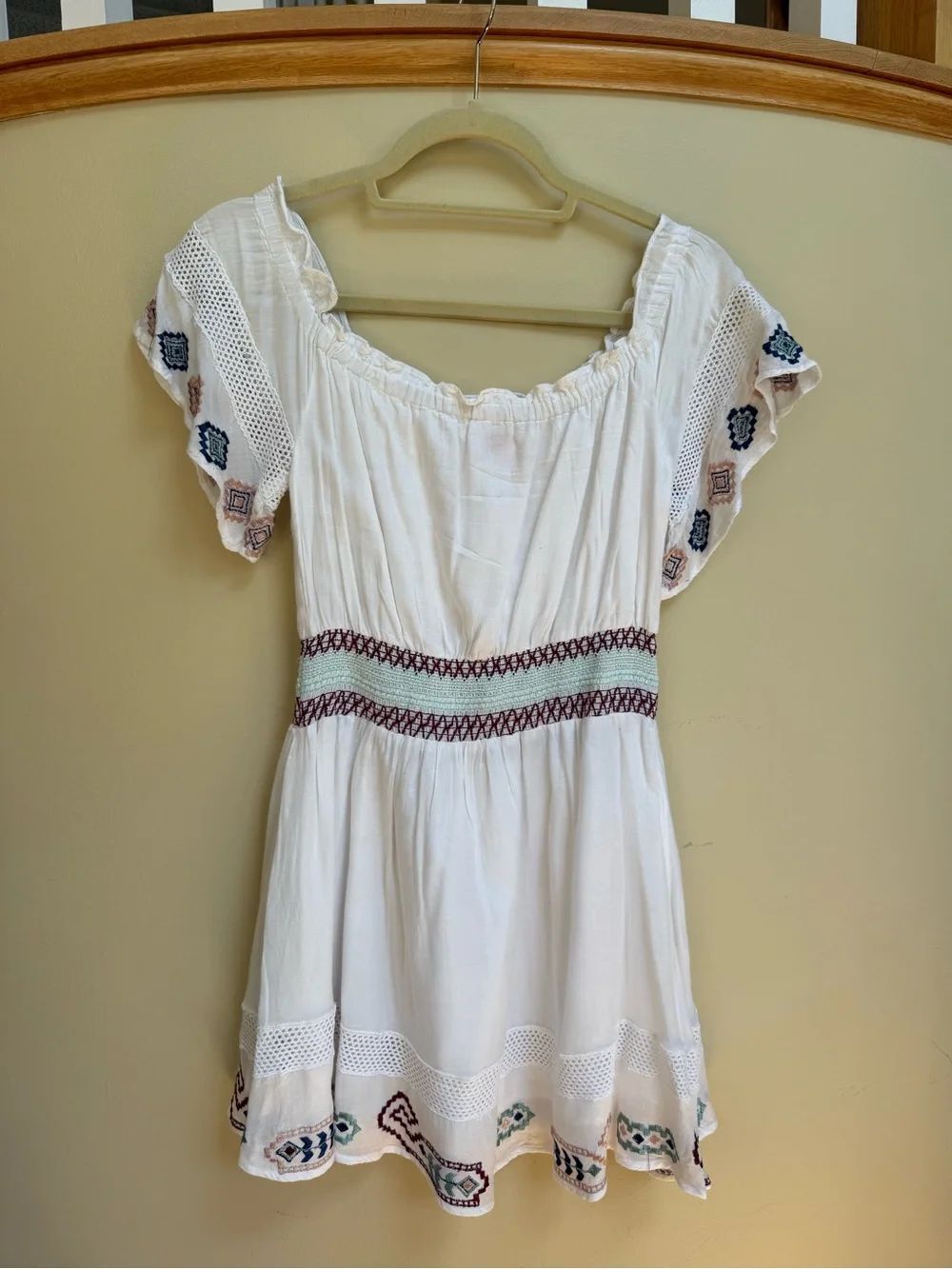 Red Carter White and Multi Colored Dress